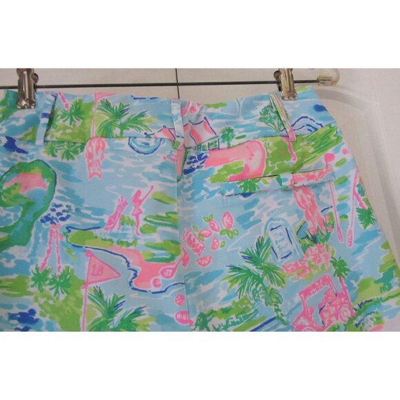Lilly Pulitzer Luxletec Honda Classic Bermuda Golf Shorts Size 4 - Picture 4 of 5